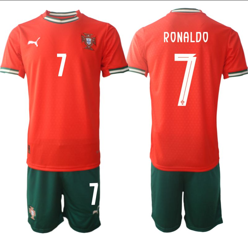 Men 2025-2026 Season Portugal home red #7 Soccer Jersey